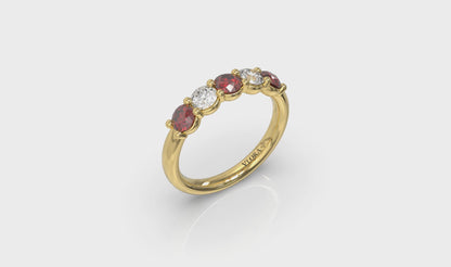 Ruby and Diamond Band