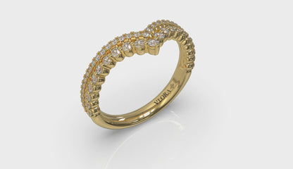 Double Chevron Contoured Band