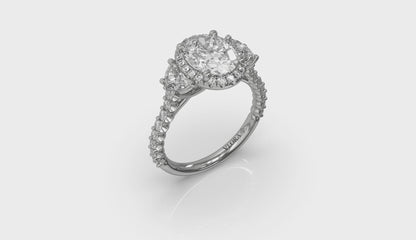Embrace Halo Oval Engagement Ring