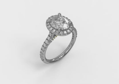 Matching Band for Timeless Oval Halo Engagement Ring
