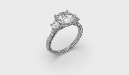 Classic Trio Three Stone Engagement Ring