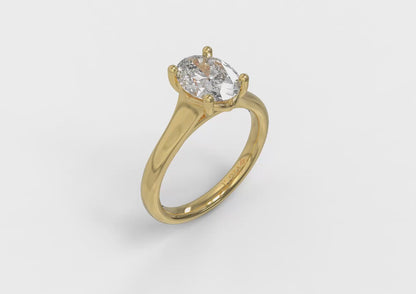 Graceful Solitaire Engagement Ring