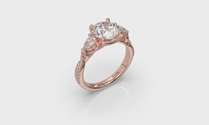 Entwined Three Stone Engagement Ring