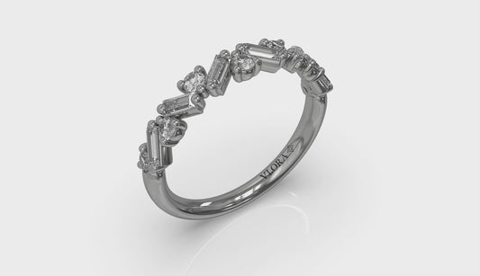 Slim Confetti Stackable Band