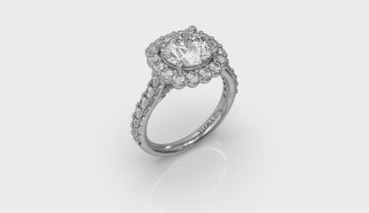 Bloom Halo Round Engagement Ring