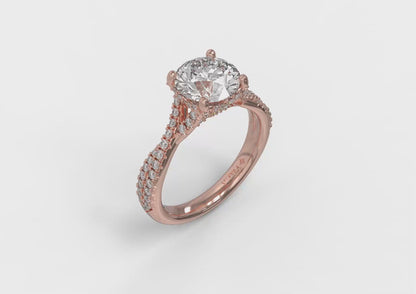 Woven Pavé Matching Wedding Band