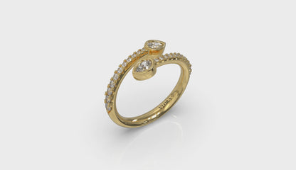 Diamond Double Wrap Ring