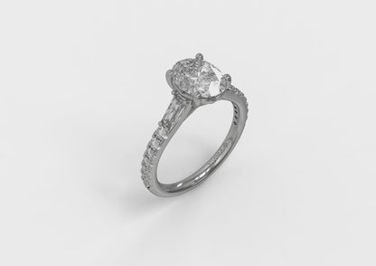 Luminous Oval Engagement Ring