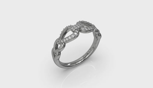 Diamond Double Open Tear Drop Link Bracelet