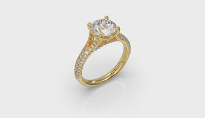 Splendid Cathedral Split Shank Engagement Ring
