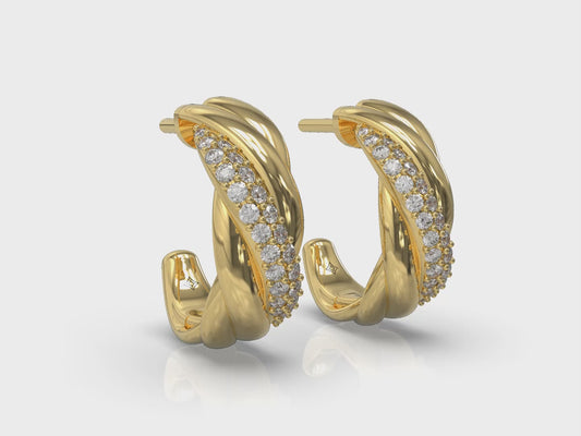 Twist Hoop Earrings