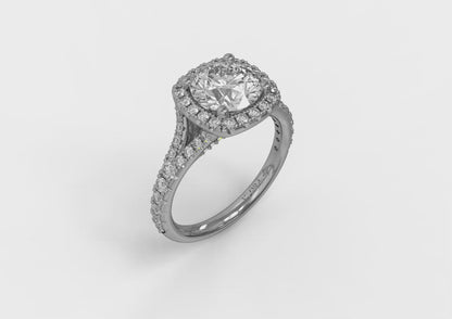 Matching Band for Euro Halo Round Engagement Ring