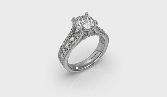 Crowned Engagement Ring