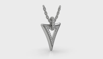 Diamond Open Double Trinity Pendant