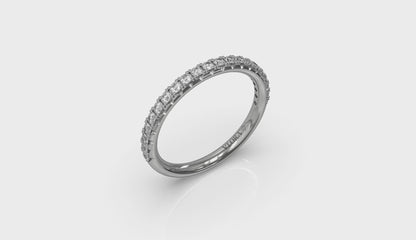 Scalloped Diamond Eternity Band