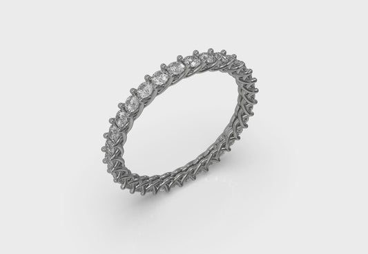 Delicately Woven Eternity Ring