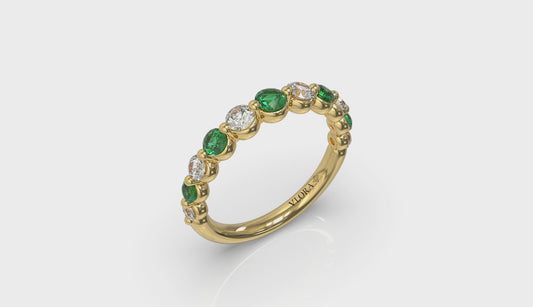 Diamond and Emerald Ring