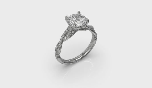 Woven Strands Engagement Ring