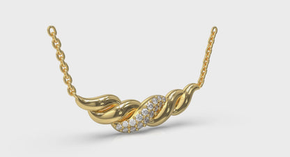 Twist Crescent Necklace