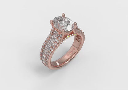 Opulence Oval Engagement Ring