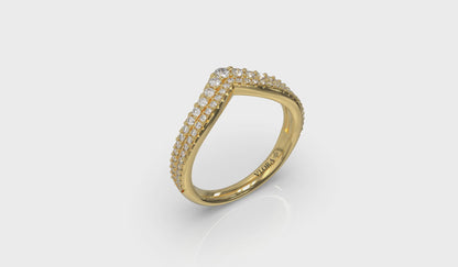 Double Chevron Contoured Band