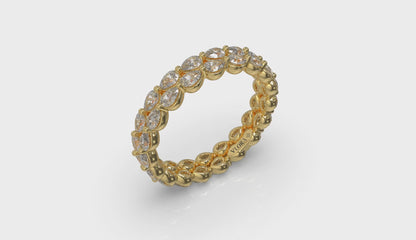 Double Pear Shape Eternity Ring