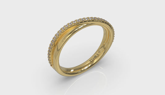 Delicate Wave Stackable Band