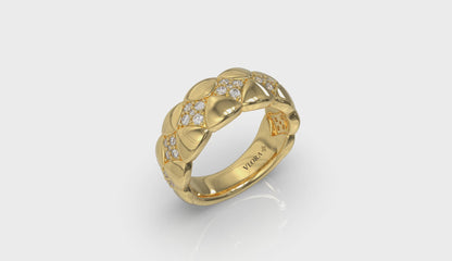 Diamond Tufted Vlora Star Ring