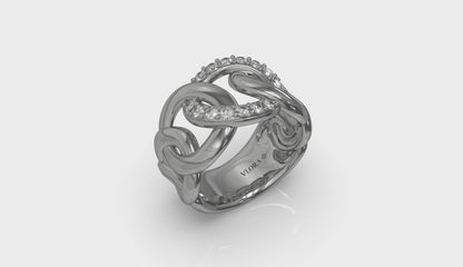 Diamond Interlaced Ring