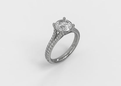 Splendid Cathedral Split Shank Engagement Ring