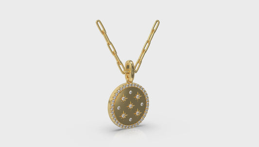 Star Diamonds and Diamond Pendant Necklace