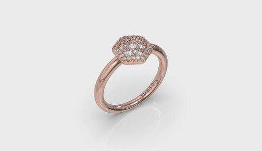 Diamond Cluster Single Honeycomb Ring