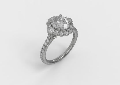 Matching Band for Horizon Halo Oval Engagement Ring