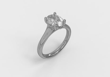 Graceful Solitaire Engagement Ring