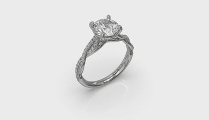 Woven Strands Engagement Ring