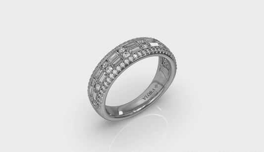 Multi Diamond Baguette and Round Diamond Ring