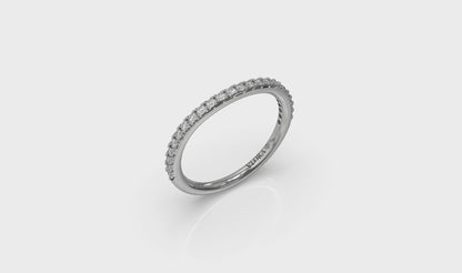 Matching Band for Corsage Halo Oval Engagement Ring