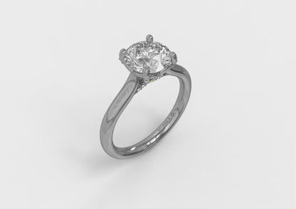Elegant Classic Solitaire Engagement Ring