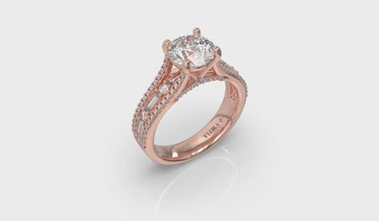 Crowned Engagement Ring