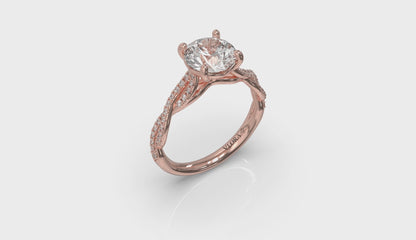 Woven Strands Engagement Ring