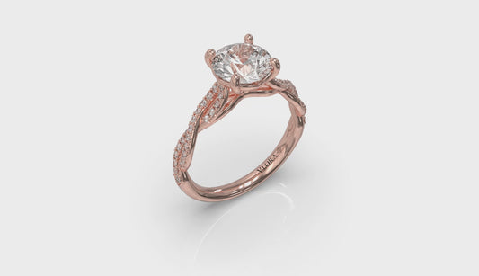 Woven Strands Engagement Ring