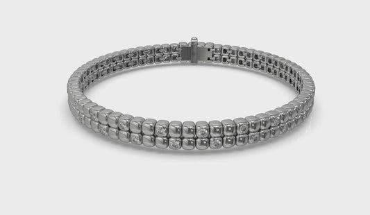 Tiled Tennis Bracelet
