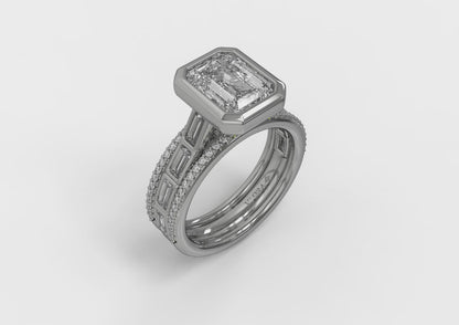 Modern Cathedral Engagement Ring
