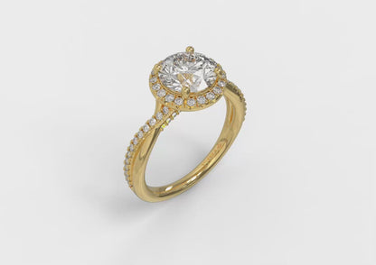 Entwined Halo Matching Wedding Band