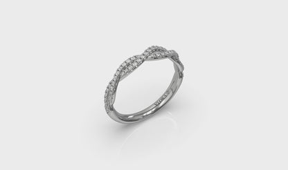 Matching Band for Woven Strands Engagement Ring