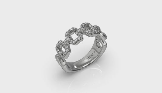 Diamond Link Ring