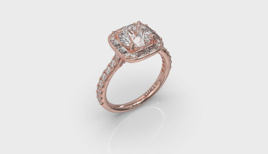 Intricate Halo Engagement Ring