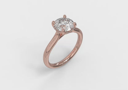 Elegant Classic Solitaire Engagement Ring