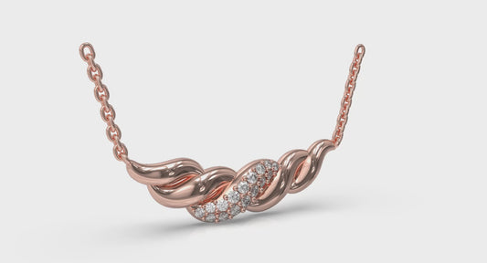 Twist Crescent Necklace