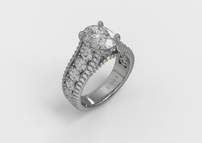 Matching Band for Dramatic Oval Engagement Ring